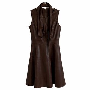 Elegant Brown Midi Dress